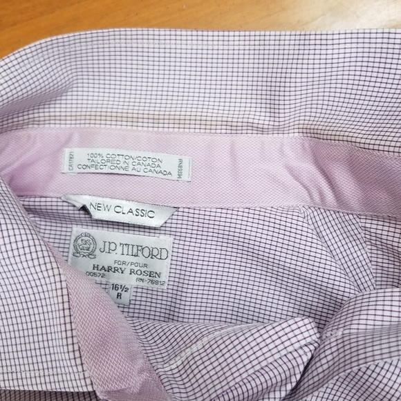J.P. Tilford Harry Rosen New Classic Long sleeves 16.5R - Picture 5 of 5